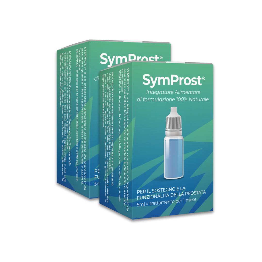 Pack 2 SymProst® – Integratore Naturale per la Prostata e le Vie Urinarie